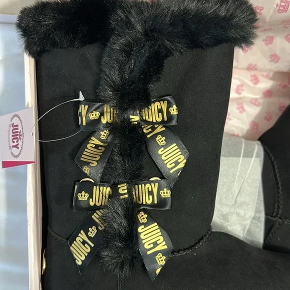Juicy Couture women’s black boots size 8 - Picture 7 of 8